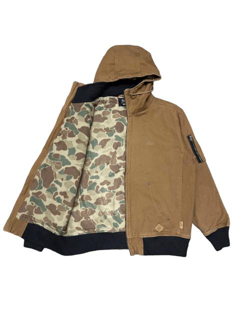 Other Designers Japanese Brand - Vintage Ill's Canvas Hooded Jacket Camo Linning