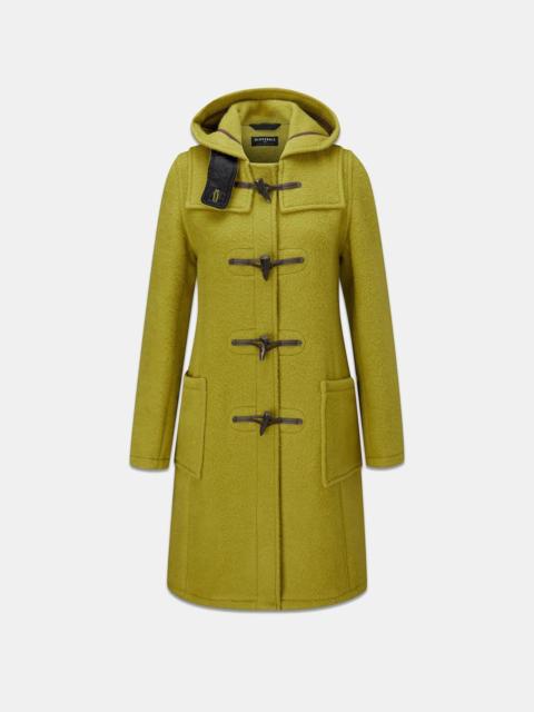 GLOVERALL Women's Long Slim Fit Freda Duffle Coat Moss
