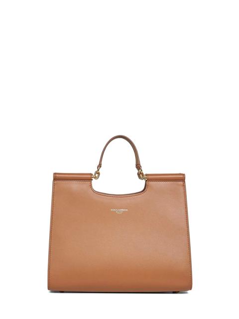 Dolce & Gabbana Dolce & Gabbana Women Caramel Sicily Small Shopping Bag