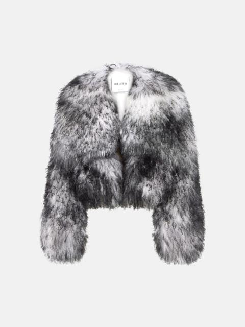 THE ATTICO WHITE AND BLACK BOMBER