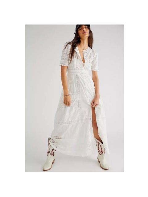 Other Designers LoveShackFancy Kylen Victorian Lace Maxi Dress White Size 2 NWT