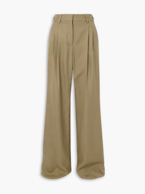 Stella McCartney Pleated woven straight-leg pants