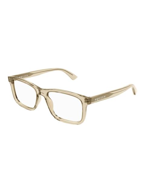 Alexander McQueen Alexander McQueen Demo Square Men's Eyeglasses AM0486O 005 54