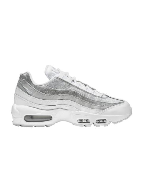 Nike Wmns Air Max 95 'White Metallic Silver'