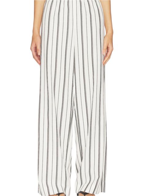 Vince Resort Stripe Drawstring Pull On Pant