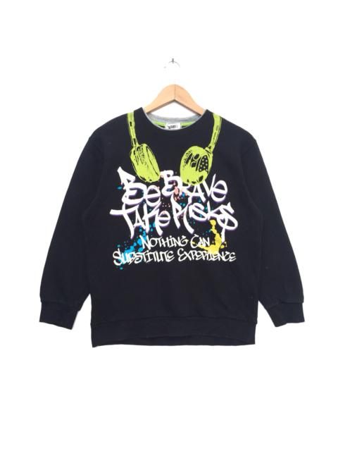 Other Designers Vintage - Vintage 90s Be Brave Take Risk Big Logo Sweatshirt | Sagres