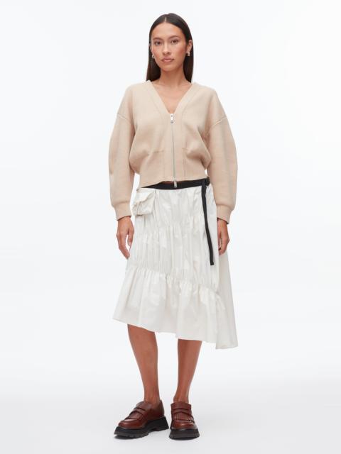 3.1 Phillip Lim Ripstop Asymmetric Skirt with Ruching
