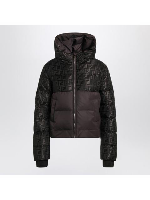 FENDI Fendi Brown Ff Nylon Down Jacket Women