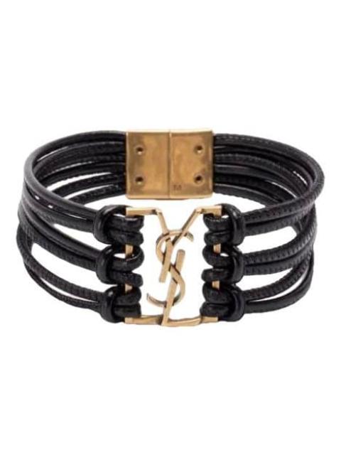 SAINT LAURENT Leather bracelet