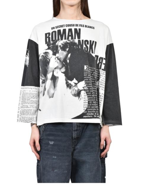Enfants Riches Déprimés ROMAN OVERSIZED LS T-SHIRT / FADED WHT BLK