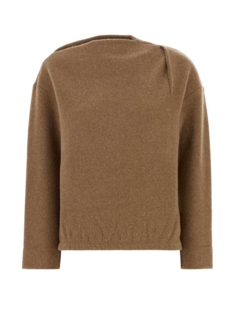 Max Mara Women Biscuit Cashmere Blend Oxa Sweatshirt