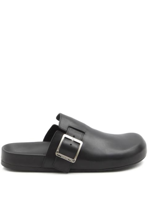 Loewe Loewe Men Leather Ease Buckle Mule