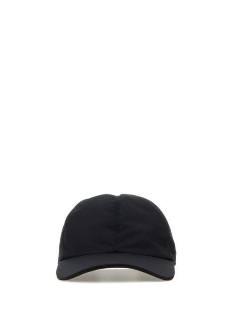 ZEGNA Black polyester baseball cap