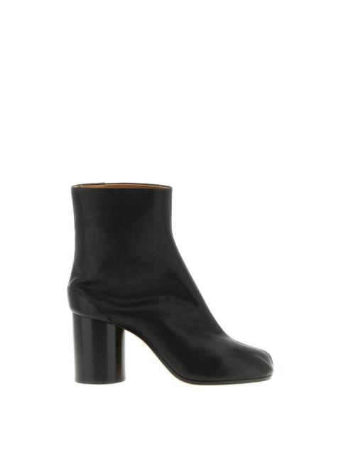 Maison Margiela MAISON MARGIELA Tabi Black Leather 80mm Heel Boots New & Au