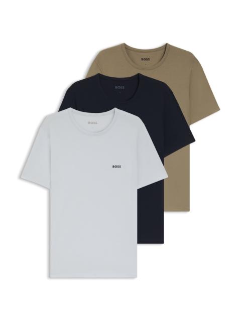BOSS THREE-PACK OF COTTON UNDERWEAR T-SHIRTS