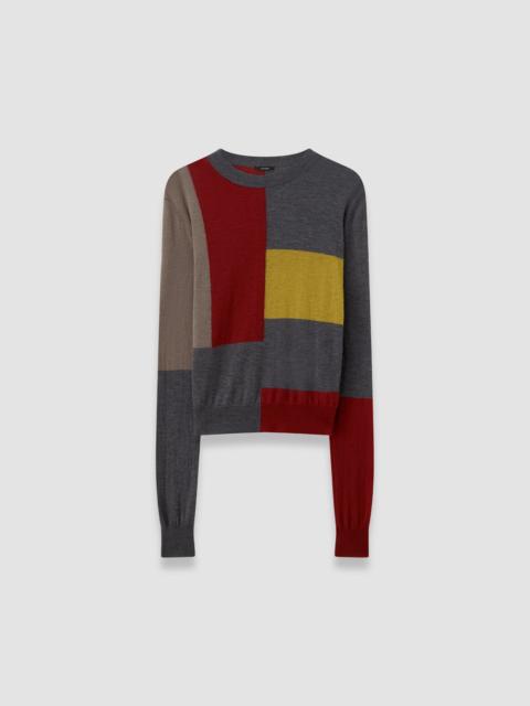 JOSEPH Overlay Cashair Round Neck Jumper