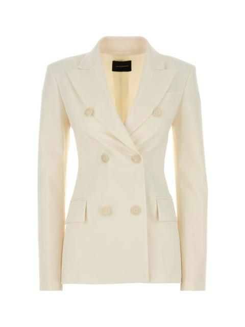 THE ANDAMANE Ivory stretch gabardine blazer