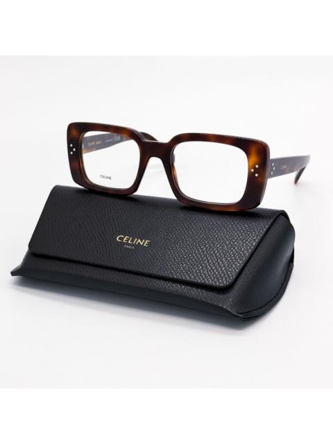 CELINE NEW CL50163I 053, SQUARE HAVANA BROWN WOMEN EYEGLASSES CELIN