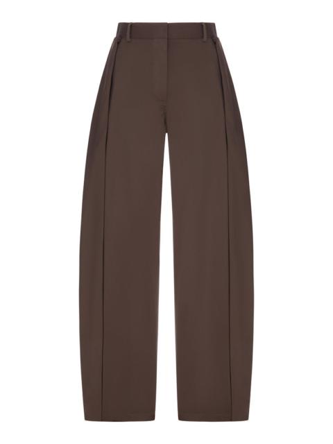 Loewe Loewe Women Lightweight Cotton And Silk Gabardine Trousers