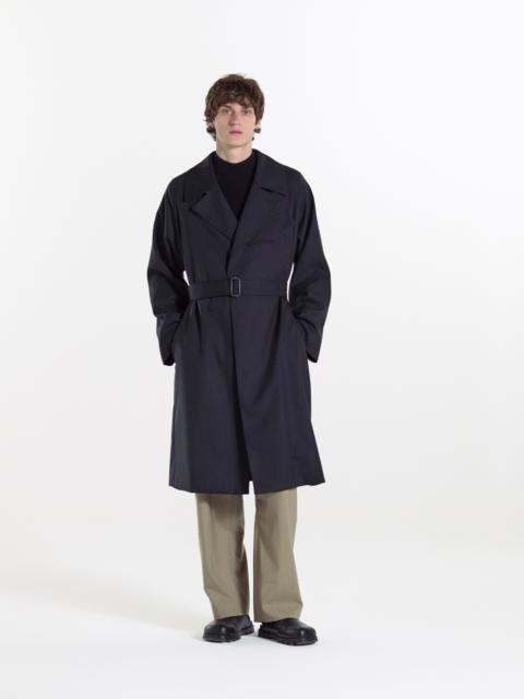 Mackintosh Laggan Belted Wool Gabardine Trench Coat