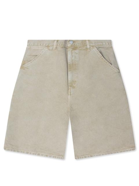 Carhartt SINGLE KNEE SHORT - DUSTY HAMILTON BROWN CHALK WASH