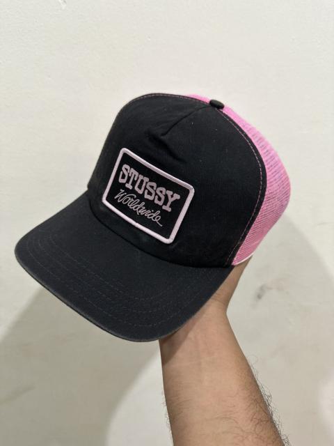 Stüssy VTG Distress Stussy Worldwide Trucked Hat Made In USA