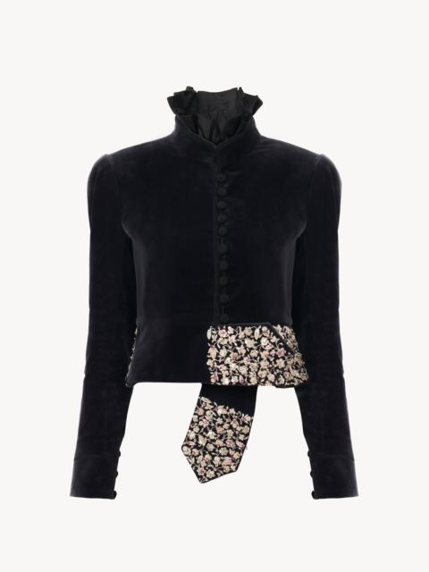 Chloé FITTED SPENCER JACKET IN VELVET