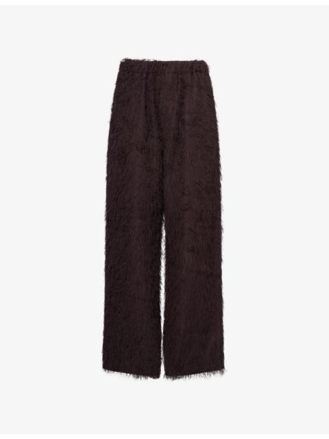 The Frankie Shop Baxter Wide-Leg Fringed Trousers