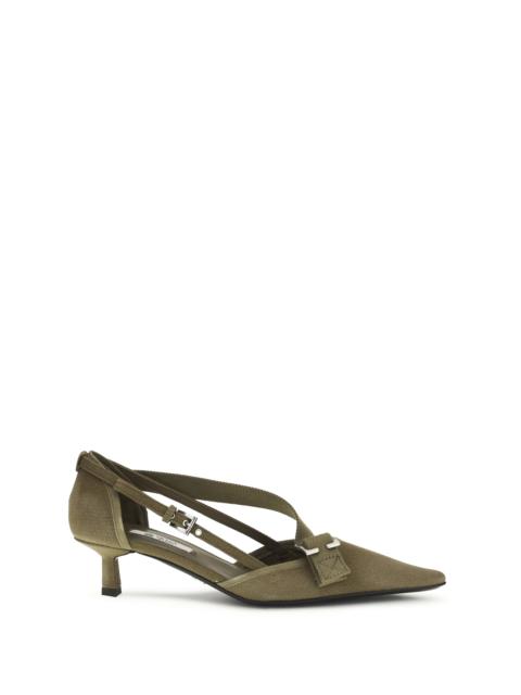 Prada Prada Cotton Pumps Militare Women
