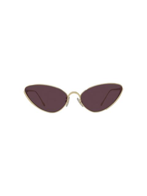 Loewe Lw40179u - Gold / Purple Lens Sunglasses