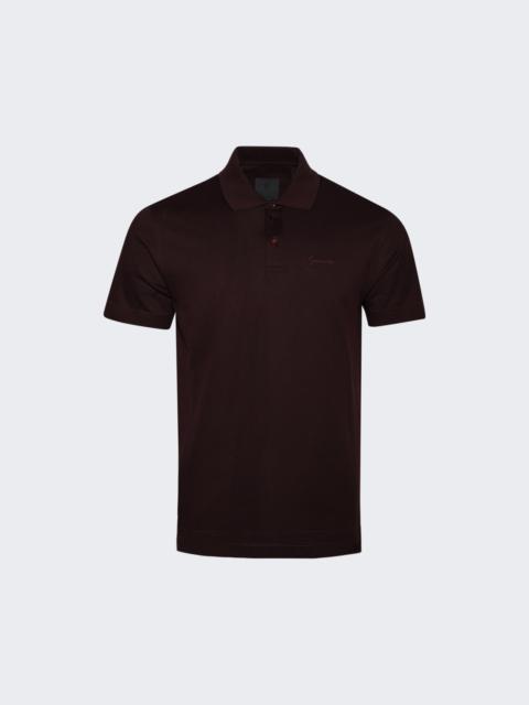 Givenchy Classic Fit Polo Shirt Burgundy