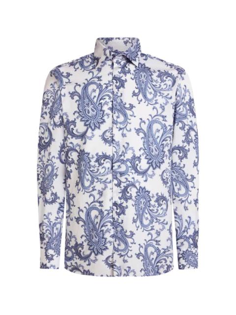 Etro Etro Men Cotton Shirt With Paisley Pattern
