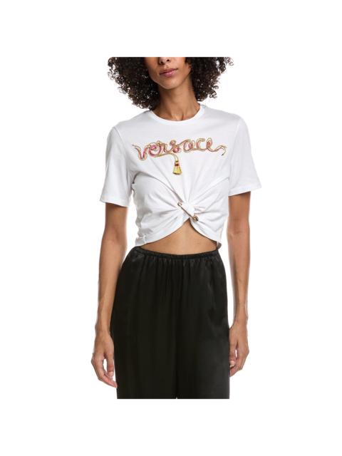VERSACE Versace Twisted Front T-Shirt