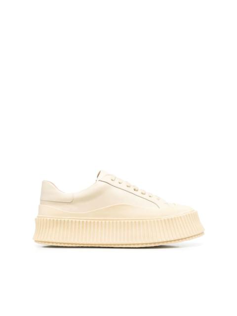 Jil Sander panelled low-top leather sneakers
