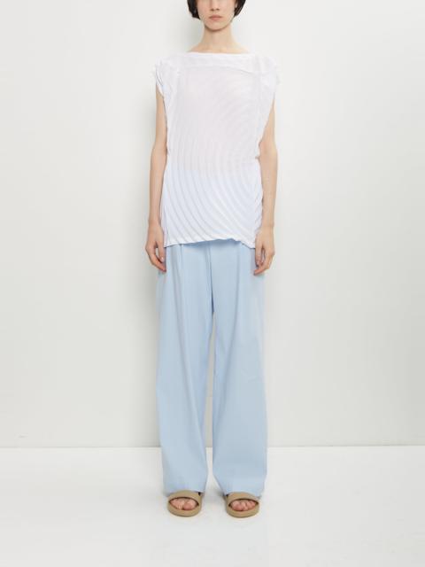 ISSEY MIYAKE Washi Paper Wide Leg Pants — Light Blue