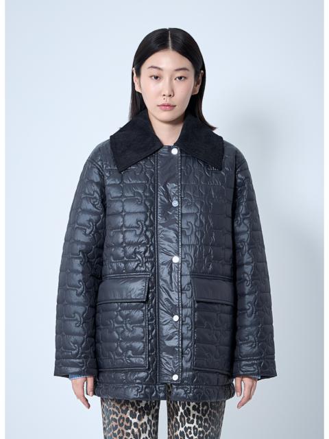 Ganni Women Shiny Quilted Jacket