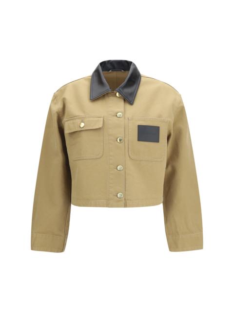 BALENCIAGA Balenciaga Heavy Cotton Cropped Jacket Beige