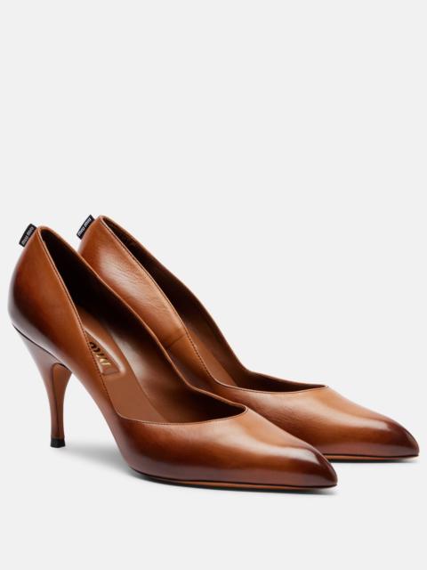 Miu Miu 85 leather pumps