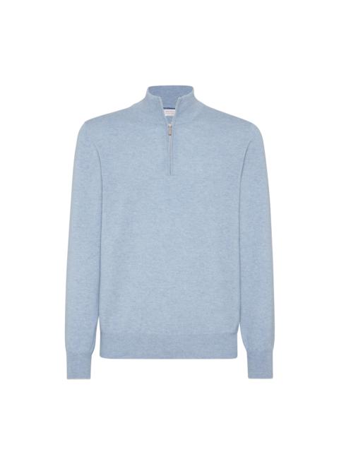 Brunello Cucinelli Brunello Cucinelli Cashmere sweater in Denim at Nordstrom