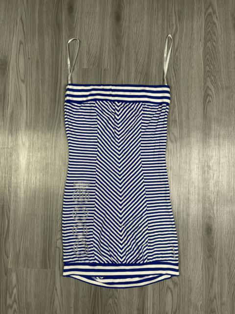 Other Designers Coogi - Coogi Blue White Striped Tankini Top Swimmer