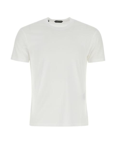 TOM FORD Tom Ford Man White Lyocell Blend T-Shirt