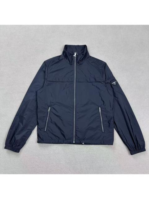 Prada Prada stand-up collar jacket with triangular steel logo