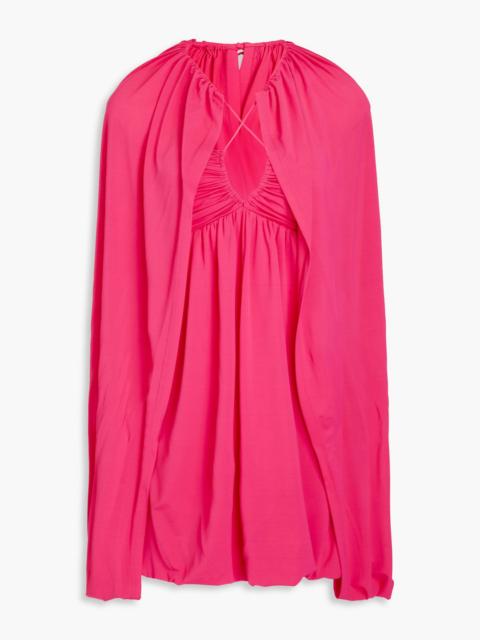 SIMKHAI Sorina cape-effect jersey mini dress