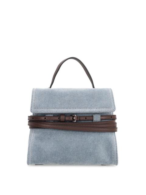 Moschino Moschino Tie Me Small Denim Handbag