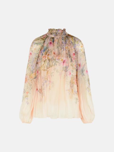 Zimmermann 'REBELLION' VISCOSE CREAM BLOUSE