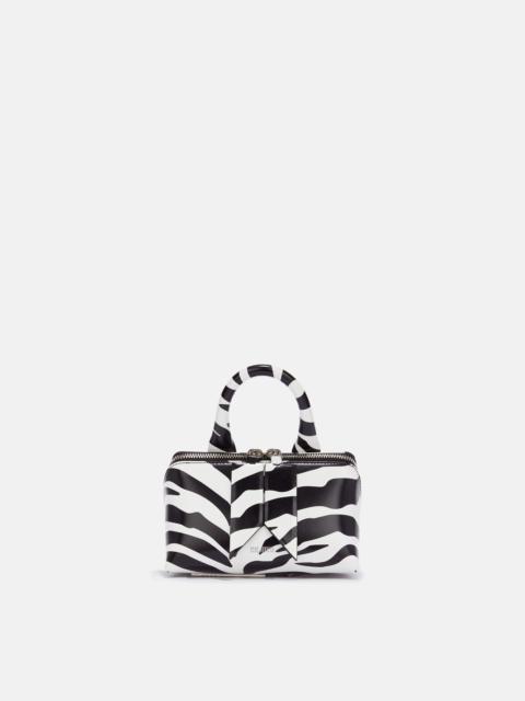 THE ATTICO ''FRIDAY'' WHITE AND BLACK MINI BAG