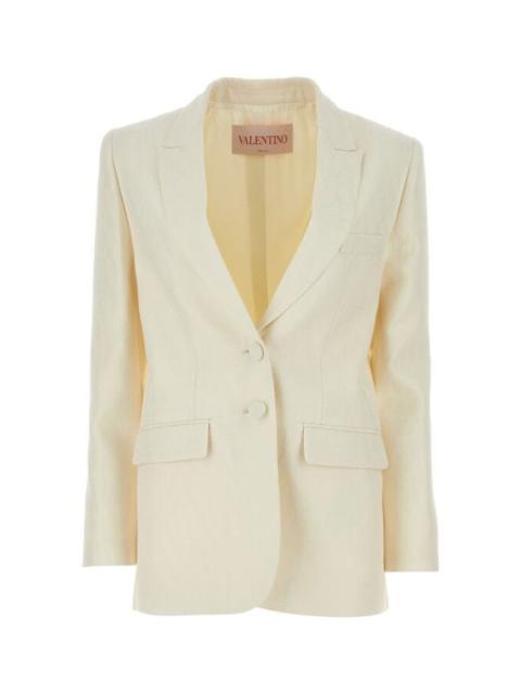 Valentino Garavani Woman Ivory Crepe Blazer