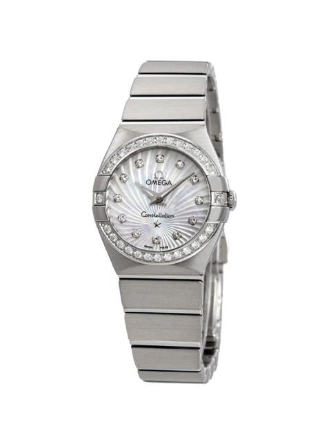 OMEGA Pre-owned Omega Constellation Diamond Mother of Pearl Dial Ladies Watch 123.15.24.60.55.002