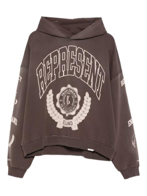 REPRESENT logo-printed hoodie