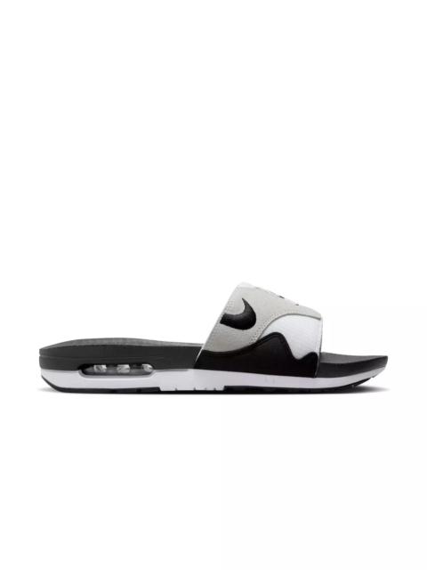 Nike Air Max 1 "White/Black/Lt Neutral Grey" Men's Slide